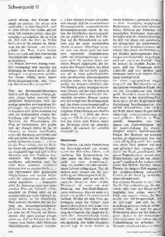 Vorschauseite 4: Schwangerschaftsabbruch Krankenpflegeschule Schäb.Hall Braun-Preis 93 3. Platz für KrPfl und Kinderkrankenpflegeschulen