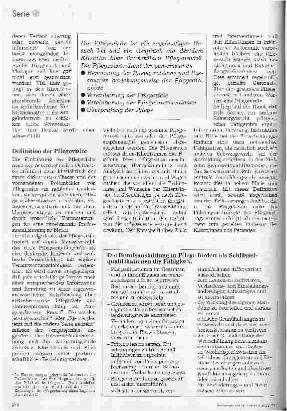 Vorschauseite 5: Theorie und Praxis der Pflegevisite 1. Folge: Pflegeverständnis