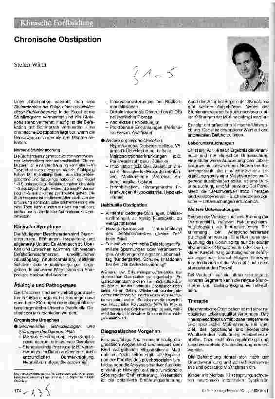Vorschauseite 1: Chronische Obstipation