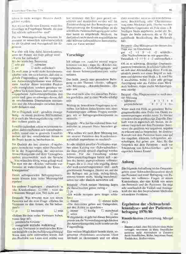 Vorschauseite 2: Gedanken zur Humanisierung des Krankenhauses