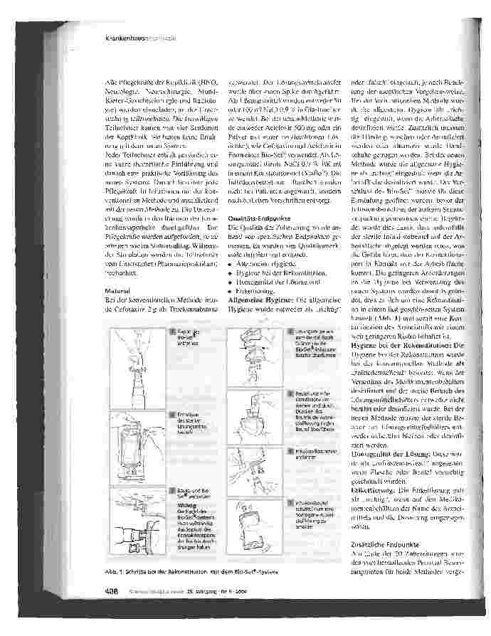 Vorschauseite 2: Evaluierung eines Systems zur Rekonstitution intravenöser MedikamenteVerbesserung der Arzneimittelsicherheit bei der intravenösen Therapie