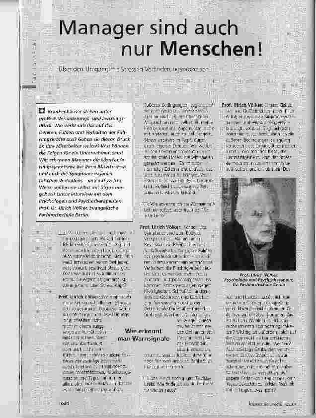 Vorschauseite 1: Manager sind auch nur Menschen!