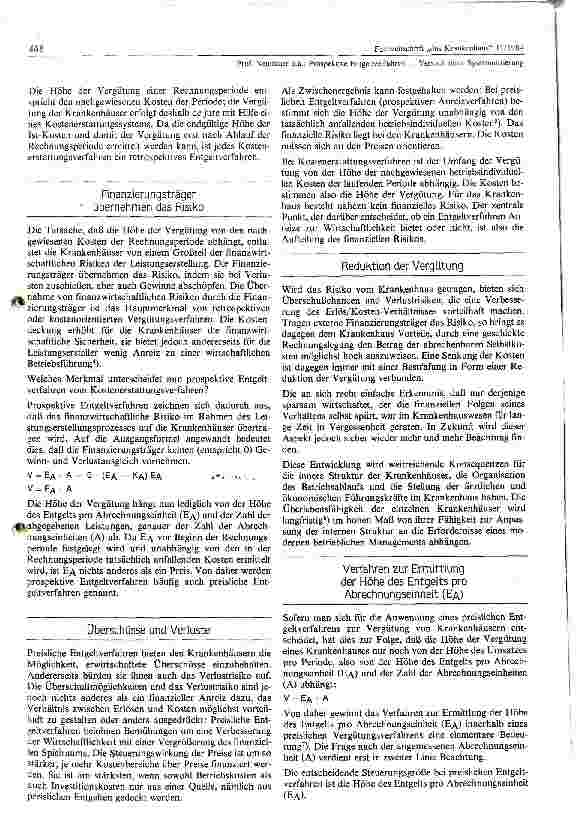 Vorschauseite 2: Prospektive Entgeldverfahren Versuch einer Systematisierung