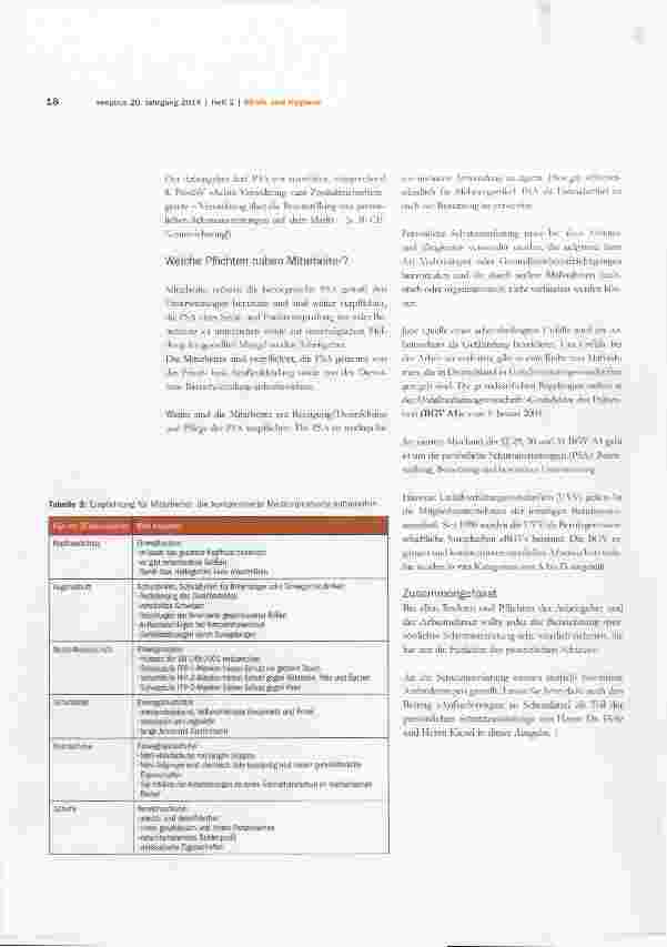 Vorschauseite 3: Persönliche Schutzausrüstung (PSA)