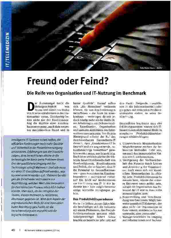 Vorschauseite 1: Freund oder Feind?