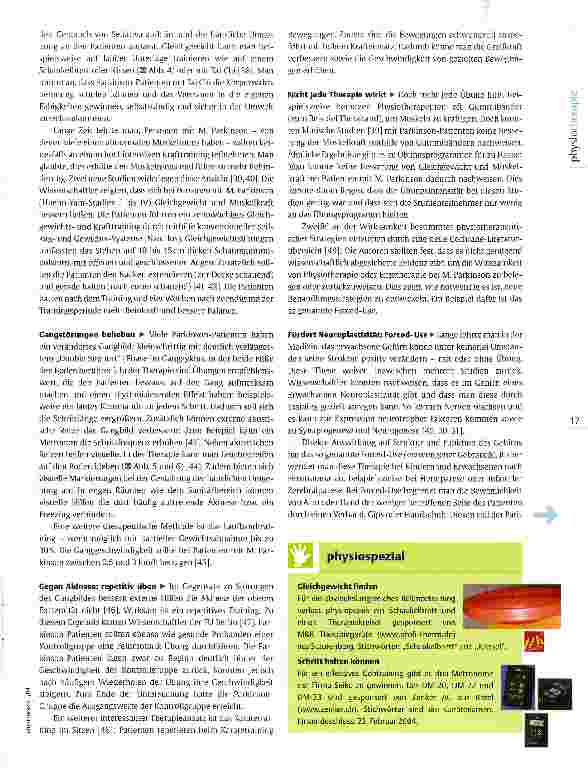 Vorschauseite 4: Evidenzbasierte Physiotherapie bei M. ParkinsonKeine Chance der Akin
