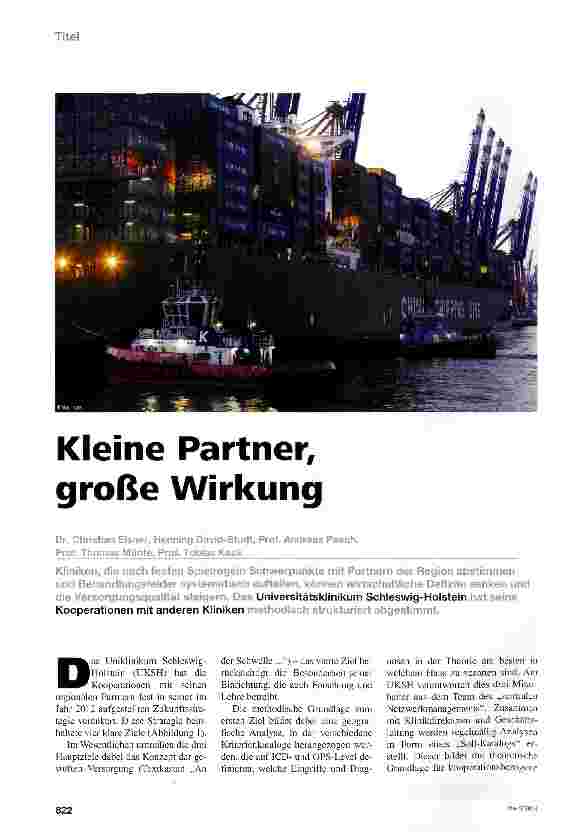 Vorschauseite 1: Kleine Partner, große Wirkung
