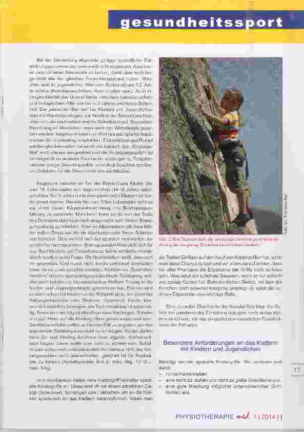 Vorschauseite 3: KLETTERN mit Kindern und Jugendiichen