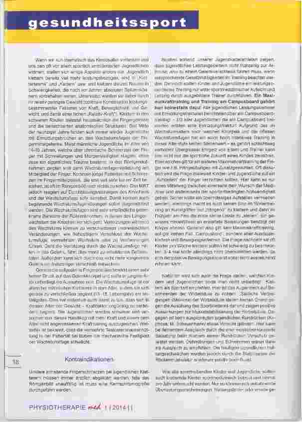 Vorschauseite 4: KLETTERN mit Kindern und Jugendiichen
