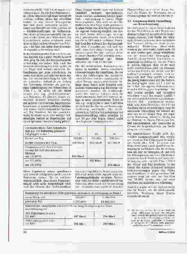Vorschauseite 3: Die Kostenersparnis im Sozialleistungssystem durch professionelle Betreuung
