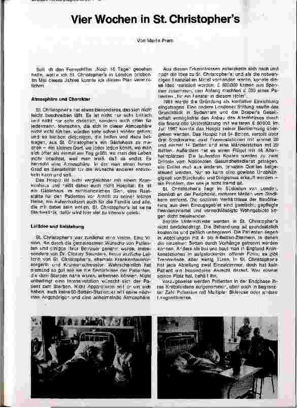 Vorschauseite 1: Vier Wochen in St. Christophers