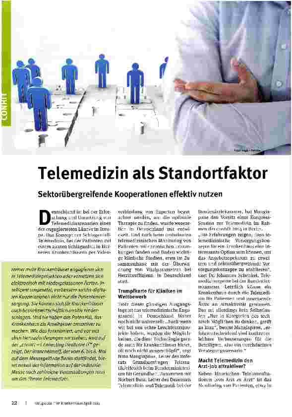 Vorschauseite 1: Telemedizin als Standortfaktor