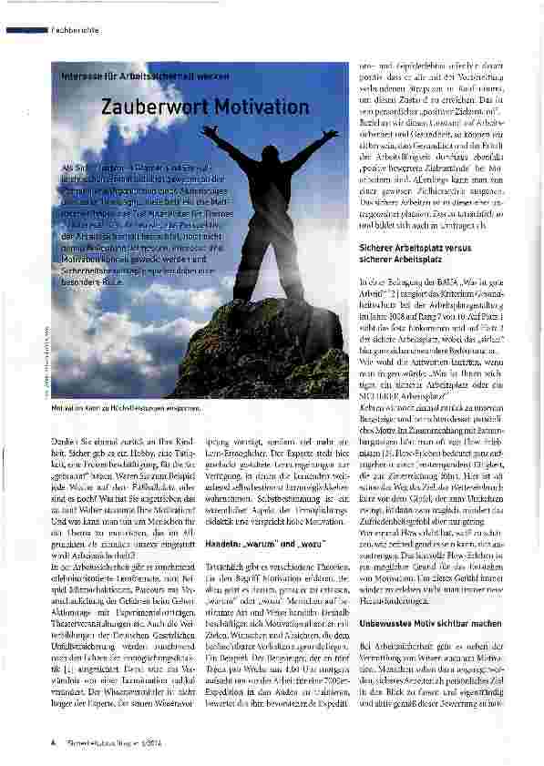 Vorschauseite 1: Zauberwort Motivation