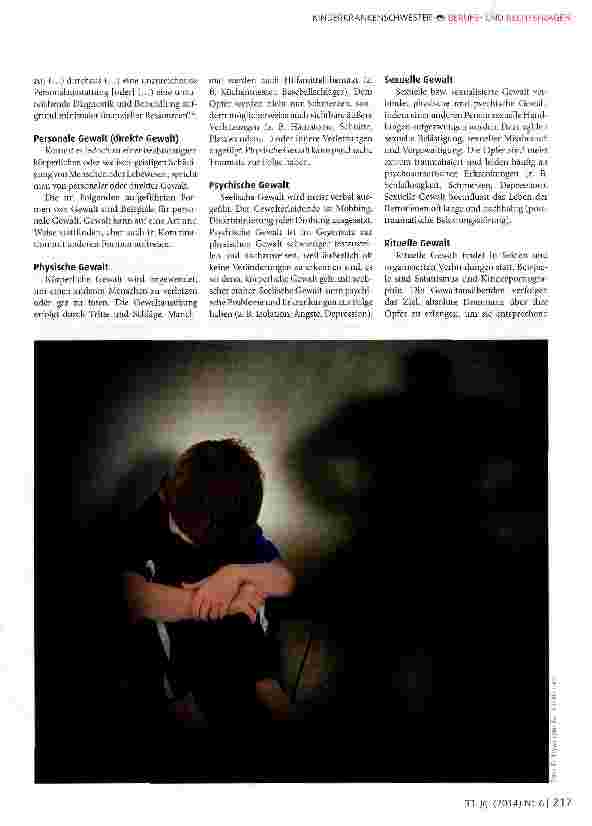 Vorschauseite 2: Pflegephänomen Gewalt