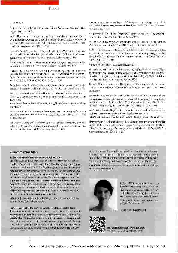 Vorschauseite 4: Krankheitsverständnis und Altersbilder im Islam