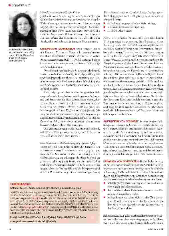 Vorschauseite 2: Schmerz wahrnehmen und einschätzen bei Menschen mit einer Sehbehinderung