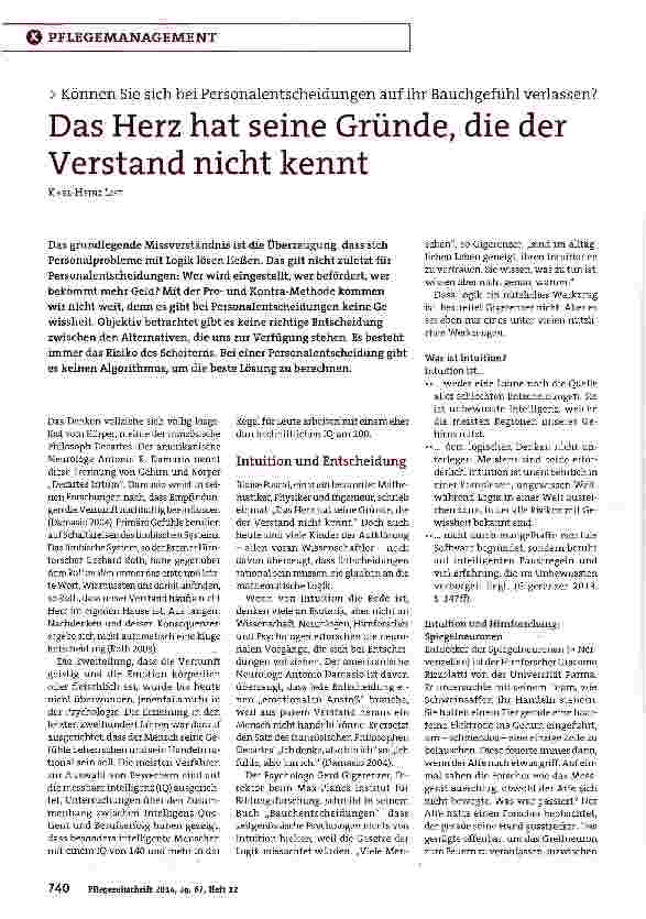 Vorschauseite 1: Das Herz hat seine Gründe, die der Verstand nicht kennt
