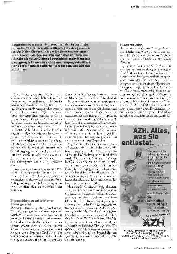 Vorschauseite 3: Die Angst der Hebamme vor dem behinderten Kind