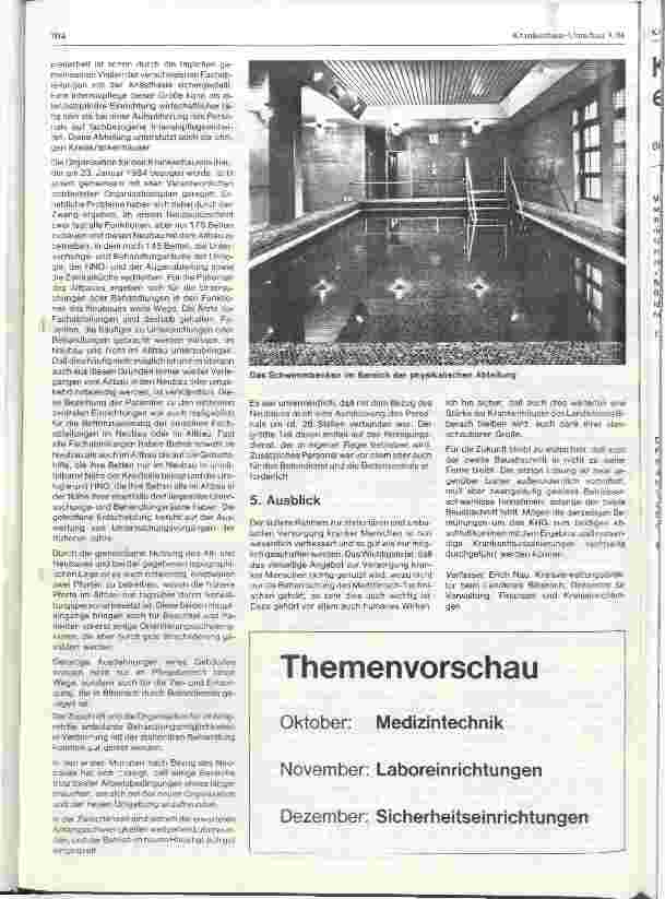 Vorschauseite 5: Das Kreiskrankenhaus Biberach und seine Entwicklung bis zum Neubau