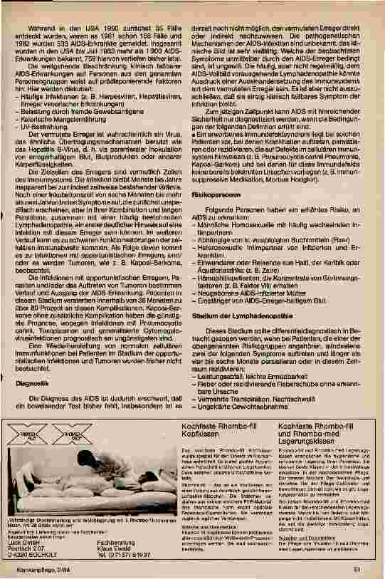 Vorschauseite 2: Das erworbene immundefekt-Syndrom AIDS