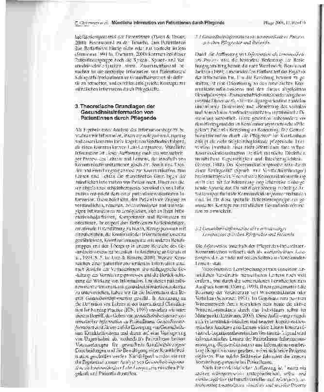 Vorschauseite 4: Mündliche Information von Patientinnen durch Pflegende - Am Beispiel von Patientinnen mit Schlaganfall