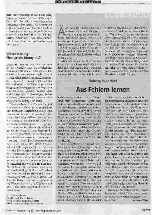 Vorschauseite 2: Risikoverringerung in der klinischen Praxis