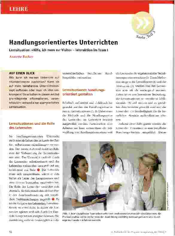 Vorschauseite 1: Handlungsorientiertes Unterrichten