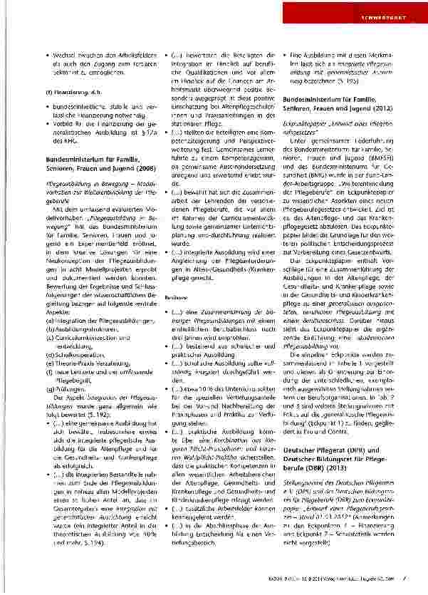 Vorschauseite 4: Auf dem Weg der Generalistischen Pflegeausbildung - Pro und Contra