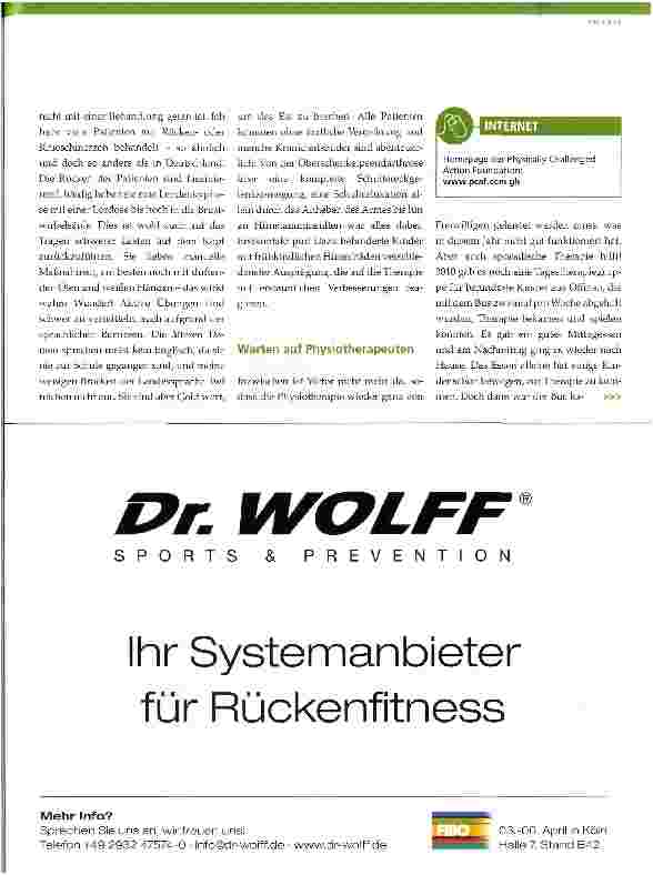 Vorschauseite 4: Warten auf Physiotherapie