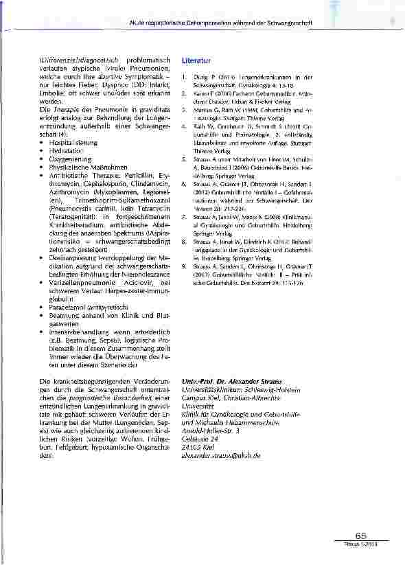 Vorschauseite 5: Akute respiratorische Dekompensation während der Schwangerschaft