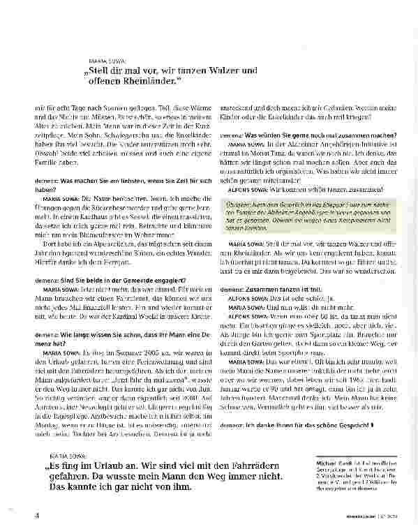 Vorschauseite 3: Demenz ist ja nicht ansteckend!