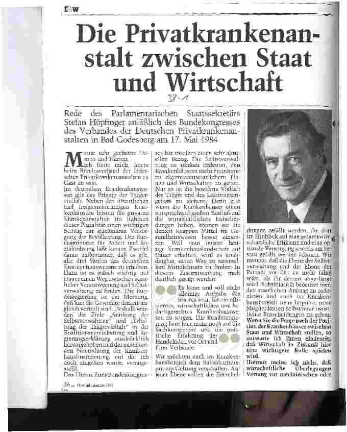 Vorschauseite 1: Die Privatkrankenanstalt zwischen Staat und Wirtschaft