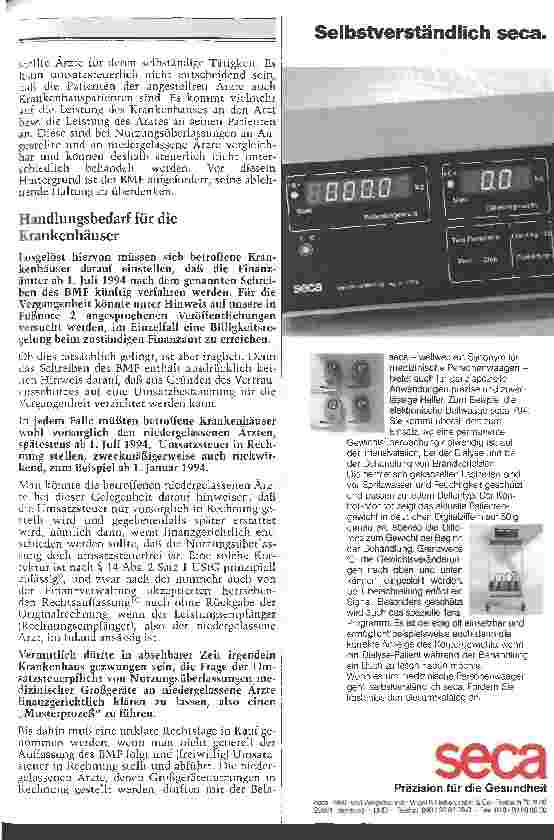 Vorschauseite 2: Umsatzsteuerpflicht bei entgeltlicher Überlastung von Großgeräten?