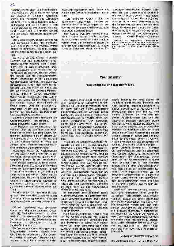 Vorschauseite 2: Kursus über Lehrmethoden für Ausbilder in der Krankenpflege an der Universität Manchester/England