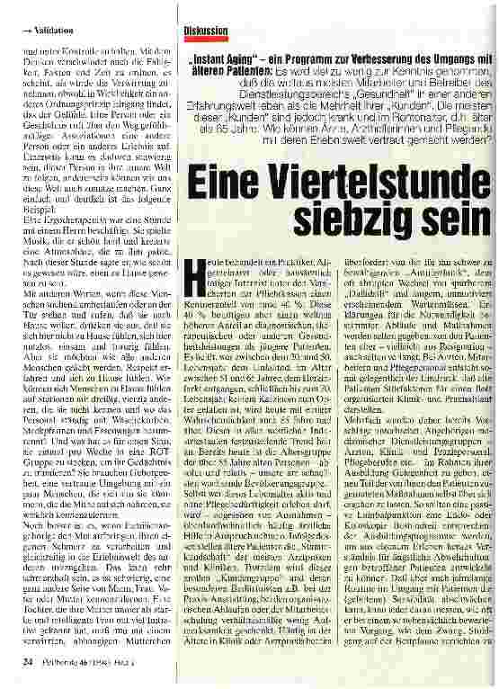 Vorschauseite 3: Validation Liebe und Respekt für desorientierte Hochbetagte