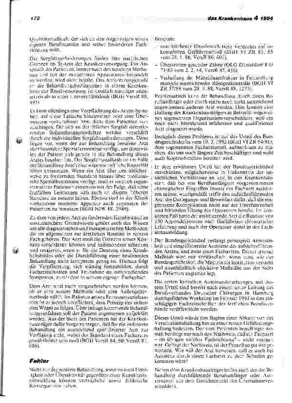 Vorschauseite 4: Arzthaftung und Aufklärungsproblematik (I)