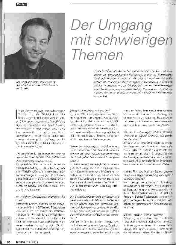 Vorschauseite 1: Der Umgang mit schwierigen Themen