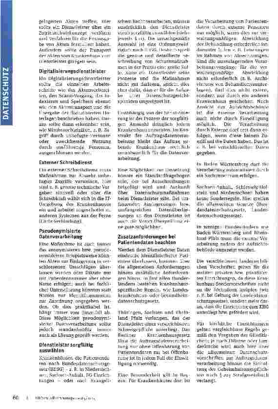 Vorschauseite 3: Outsourcing und Schweigepflicht