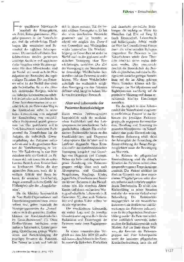 Vorschauseite 2: ZWISCHEN ZEITDRUCK UND MITGEFÜHL