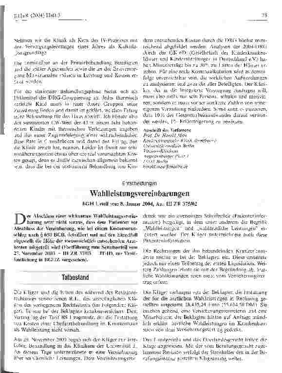 Vorschauseite 6: Integrierte Versorgung - Chancen und Risiken aus der Sicht der klinischen Praxis