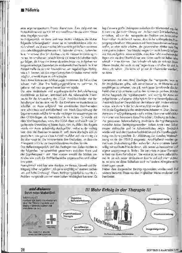Vorschauseite 3: Kinder zu Wort kommen lassen. Teil 2: Das Child Occupational Seif Assessment (COSA)