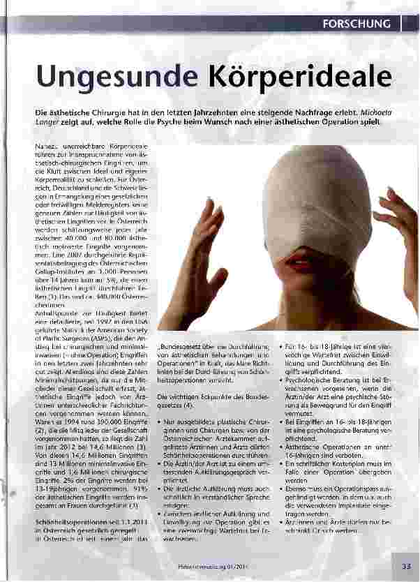 Vorschauseite 1: Ungesunde Körperideale