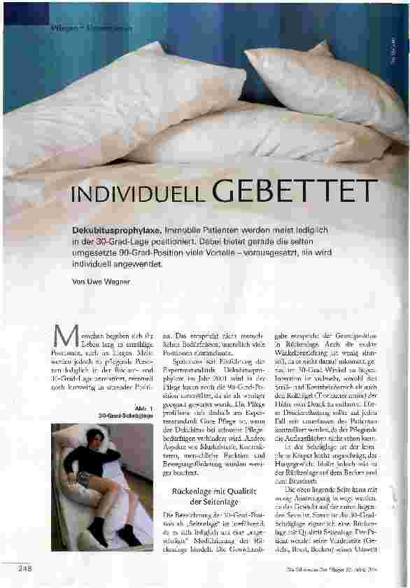 Vorschauseite 1: INDIVIDUELL GEBETTET