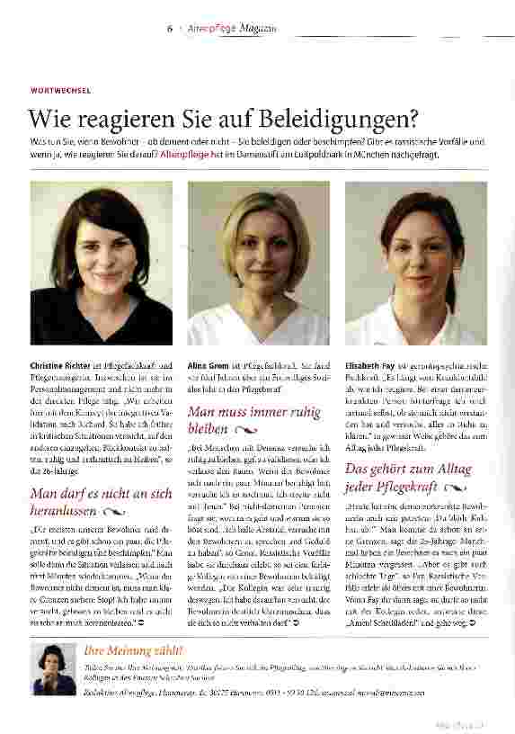 Vorschauseite 1: Wie reagieren Sie auf Beleidigungen?