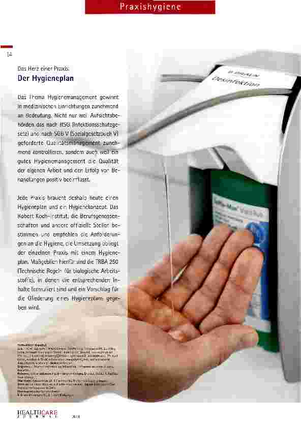 Vorschauseite 1: Sicherer Weg zum eigenen Hygieneplan
