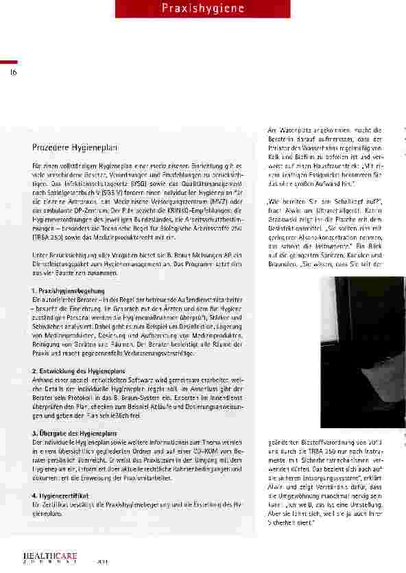 Vorschauseite 3: Sicherer Weg zum eigenen Hygieneplan