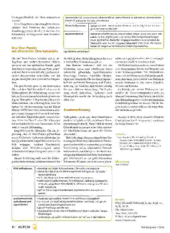 Vorschauseite 5: Konstitutionelle GesichtsakupunkturEin neues Behandlungsprotokoll