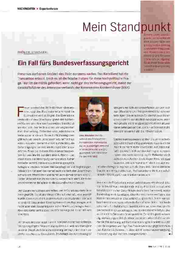 Vorschauseite 1: Ein Fall fürs Bundesverfassungsgericht