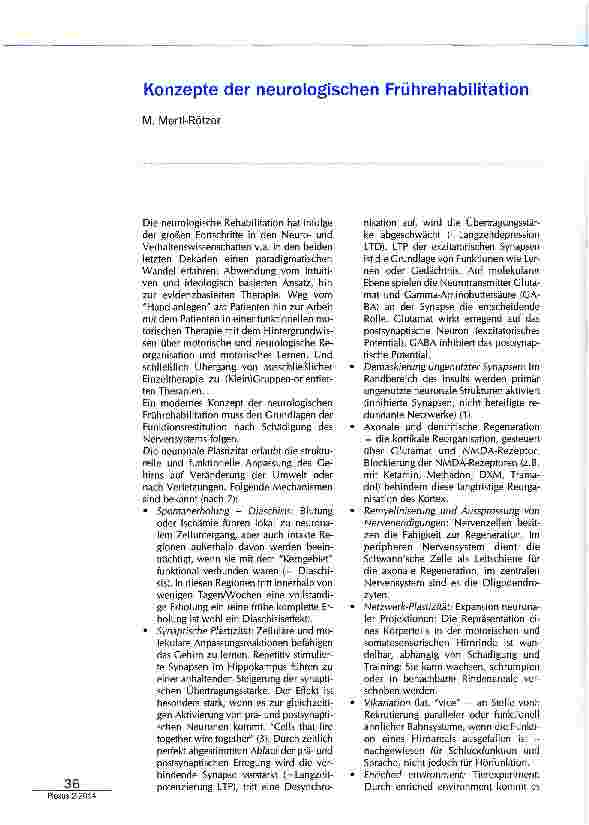 Vorschauseite 1: Konzepte der neurologischen Frührehabilitation