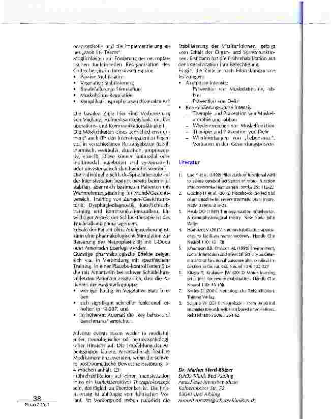 Vorschauseite 3: Konzepte der neurologischen Frührehabilitation
